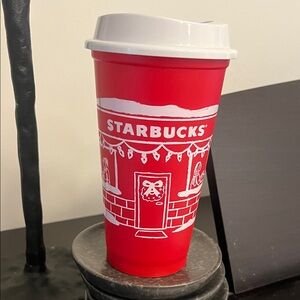 NEW Starbucks 2025 Red Cup Day Festive Red and White Tumbler